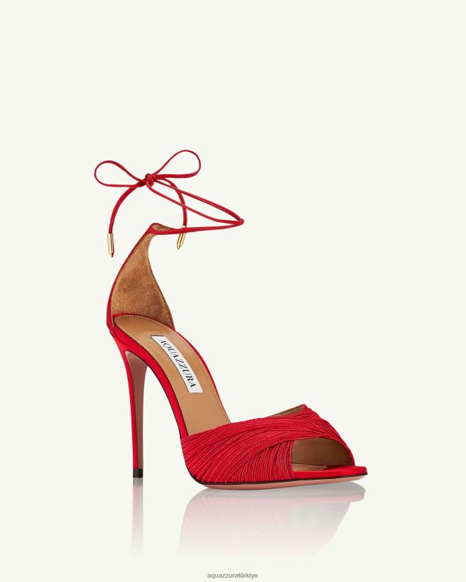 Aquazzura bellini güzellik sandaleti 105 kırmızı X8BD0432