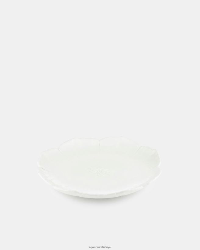 Aquazzura kiraz çiçeği tatlı tabağı beyaz X8BD04501